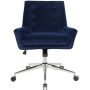 OSP Home Furnishings Quinn 5-Pointed Star Steel Office Chair - Midnight Blue - Image 1