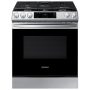 Samsung - 6.0 Cu. Ft. Slide-In Gas Range with Self-Cleaning - Stainless steel - Image 1