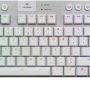Logitech - Gaming G915 TKL Bluetooth Mechanical GL Tactile Switch Keyboard w/ Back Lighting - White - Image 1