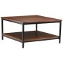 Simpli Home - Skyler Rectangular Modern Solid Mango Wood Coffee Table - Dark Cognac Brown 3AXCSKY-02 - Image 1
