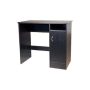 OneSpace - Madison Computer Desk w/ Cabinet - Black - Image 1