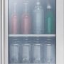 Zephyr Presrv 15 in. 4-Bottle and 64-Can Single Zone Beverage Cooler - Stainless steel and glass - Image 1