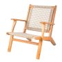 Patio Sense Vega Natural Stain Chair - Image 1