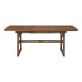 Walker Edison Cypress Acacia Wood Outdoor Dining Table - Dark Brown - Image 1