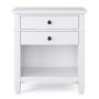 Simpli Home Carlton Bedside Table - White - Image 1