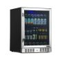 NewAir - 177-Can Beverage Fridge w/ Precision Digital Thermostat - Stainless steel - Image 1