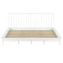 Walker Edison Boho Wood Queen Spindle Bed - White - Image 1