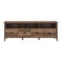 Walker Edison - 70in. Industrial Farmhouse TV Stand - Reclaimed Barnwood - Image 1