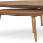 Adore Decor - Ivey Coffee Table - Set of 2 - Beige - Image 1