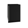 U-Line - 1 Class 5.7 cu. Ft Undercounter Solid Refrigerator in Black, with Convection Cooling System. - Black - Image 1