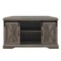 Walker Edison - Modern Farmhouse TV Stand for TVs up to 58 in. - Grey Wash - Image 1