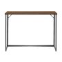 Walker Edison - 42in. Contemporary Glam Y-Leg Writing Desk - Dark walnut - Image 1