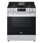 LG - 5.8 Cu Ft Freestanding Single Gas Convection Range w/ Air Fry and Easy Clean - PrintProof Stainless Steel - Image 1