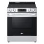 LG - 6.3 Cu Ft Electric Slide-In Range w/ Easy Clean - Stainless steel - Image 1