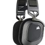 CORSAIR - HS80 RGB WIRELESS Dolby Atmos Gaming Headset for PC, PS5|4 with Broadcast-Grade Omni-Directional Microphone - Carbon - Image 1