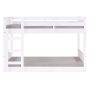 Walker Edison Contemporary Twin over Twin Stackable Solid Wood Bunk Bed - White - Image 1