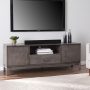 SEI Brenting Media Stand w/ Storage - Graywashed finish - Image 1