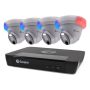 Swann Pro Enforcer™ 8-Channel, 4-Dome Camera Indoor/Outdoor PoE Wired 4K UHD 2TB HDD NVR Security Surveillance System - White - Image 1