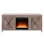 Camden&Wells - Granger 58in. TV Stand with Crystal Fireplace - Gray Oak - Image 1