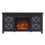 Camden&Wells - Colton 47.75in. TV Stand with Log Fireplace - Blackened Bronze - Image 1