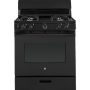 GE - 4.8 Cu.-ft Freestanding Gas Range - Black - JGBS30DEKBB - Image 1