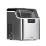 NewAir - 45 lbs. Portable Countertop Clear Ice Maker w/ FrozenFallTM Technology - Stainless steel - Image 1