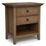 Simpli Home Amherst Bedside Table - Rustic Natural Aged Brown - Image 1