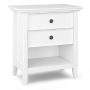 Simpli Home Amherst Bedside Table - White - Image 1