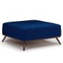 Simpli Home Owen Square Coffee Table Storage Ottoman - Blue - Image 1
