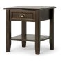 Simpli Home Burlington End Table - Mahogany Brown - Image 1