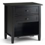 Simpli Home - Warm Shaker Bedside Table - Hickory Brown - Image 1