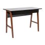 Flash Furniture - Home Office Writing Computer Desk w/ Drawer - Table Desk for Writing and Work - Black/Walnut - Image 1
