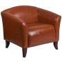 Flash Furniture HERCULES Imperial Series LeatherSoft Chair - Cognac - Image 1