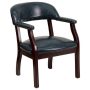 Flash Furniture - Conference Chair w/ Accent Nail Trim - Navy Vinyl - Image 1