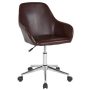 Flash Furniture Cortana Home and Office Mid-Back Office Chair - Brown LeatherSoft - Image 1