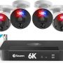 Swann ProEnforcer 12MP Ultra HD 8-Channel, 4-Camera PoE Cat5 2TB NVR Security System w/ Premium Analytics - White - Image 1