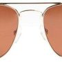 Bruno Magli - Sole-Unisex Full Rim Metal Aviator Sunglass Frame with Acetate Temples and a Spring Hinge - Gold - Image 1