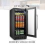Lanbo - 70 Can Beverage Cooler - Black - Image 1