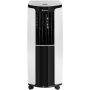 Gree - 6,000 BTU Portable Air Conditioner w/ Remote Control | AC for Rooms up to 250 Sq.Ft | Wheels | Dehumidifer - White/Black - Image 1
