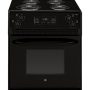 GE - 3.0 Cu. Ft. Self-Cleaning Drop-In Electric Range - Black on black - Image 1