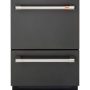 Café 24" Top Control Built-In Double Drawer Dishwasher - Matte black - Image 1