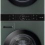 LG - 4.5 Cu. Ft. HE Smart Front Load Washer and 7.4 Cu. Ft. Electric Dryer WashTower with Steam and Built-In Intelligence - Nature Green - Image 1