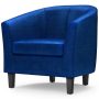 Simpli Home - Austin 30 inch Wide Tub Chair - Blue - Image 1