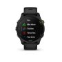 Garmin - Forerunner 255 Music GPS Smartwatch 46 mm Fiber-reinforced polymer - Black - Image 1