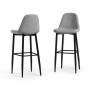 Simpli Home - Laurel Bar Stool (Set of 2) - Slate Grey - Image 1