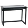 OSP Home Furnishings - Tool Less Meridian Computer Desk - Black / Clear Glass - Image 1