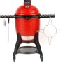 KAMADO JOE - CLASSIC JOE™ III-with CART and Locking Wheels - Blaze Red - Image 1