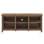 Walker Edison - Mission-Style 6-Cubby TV Stand for TVs up to 65" - Rustic Oak - Image 1