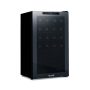 NewAir - 33-Bottle Dual Zone Wine Cooler with Mirrored Double-Layer Glass Door & Compressor Cooling, Digital Temperature Control - Black - Image 1