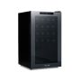 NewAir - 24-Bottle Wine Cooler with Mirrored Double-Layer Tempered Glass Door & Compressor Cooling, Digital Temperature Control - Black - Image 1